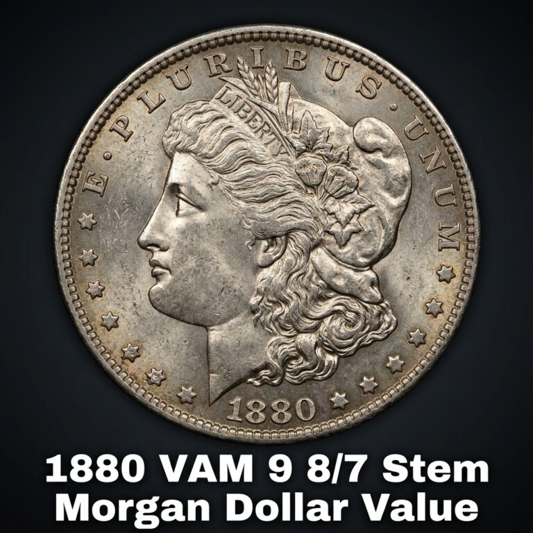 1880 VAM 9 8/7 Stem Morgan Dollar Value and What Collectors Are Paying Today