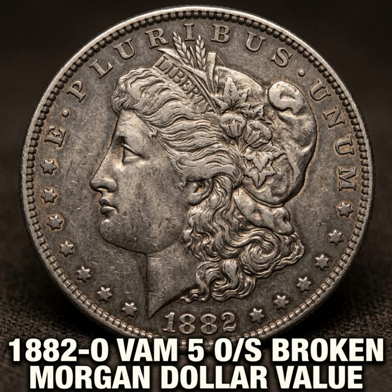 1882-O VAM 5 O/S Broken Morgan Dollar Value Guide What Is It Worth Today