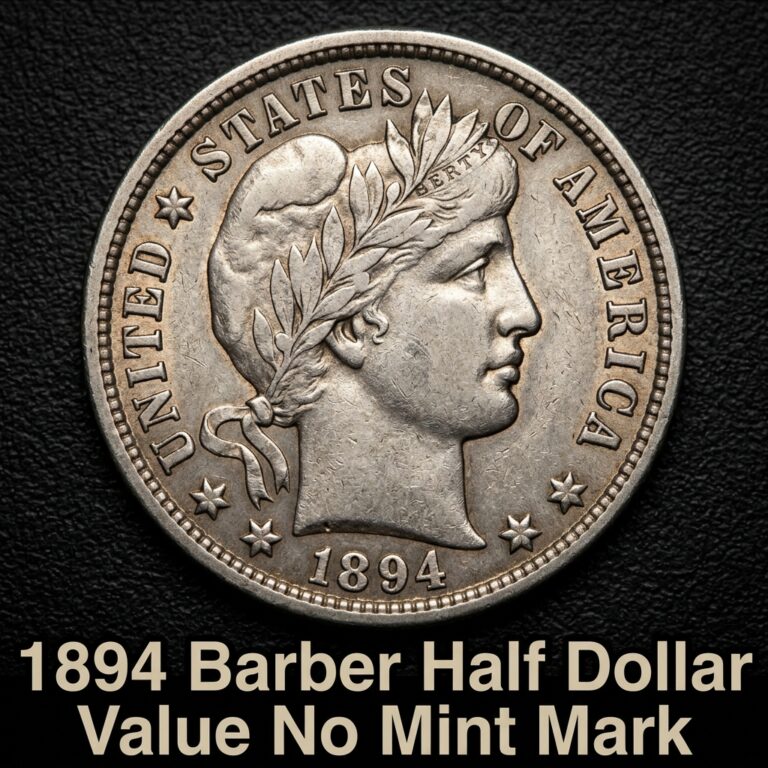 1894 Barber Half Dollar Value No Mint Mark What Is It Worth Today