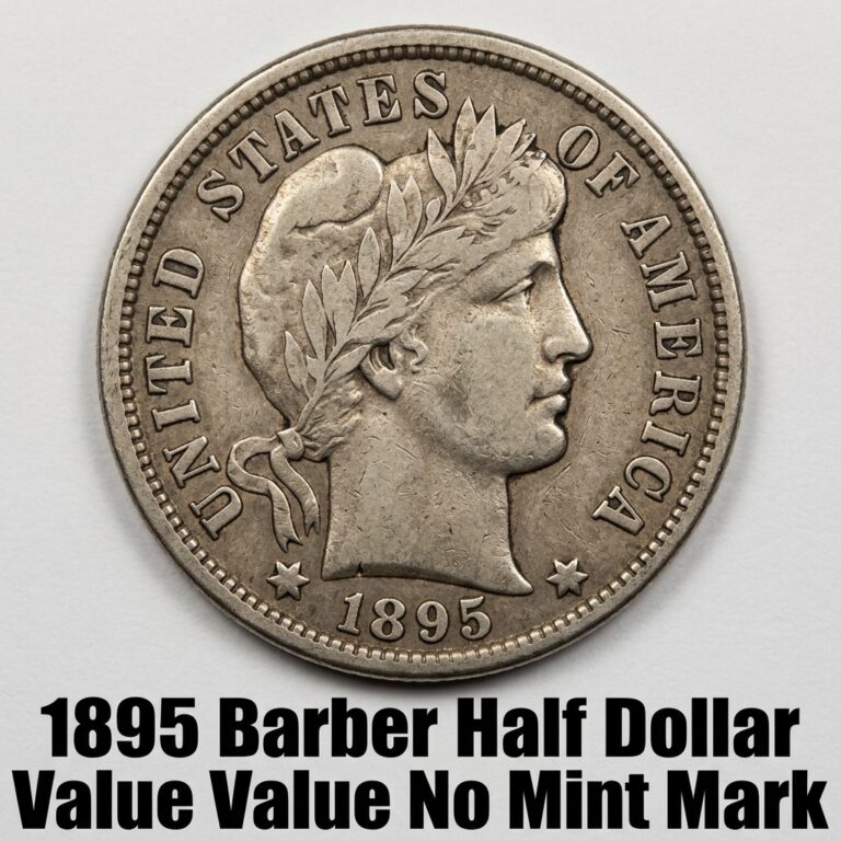 1895 Barber Half Dollar Value With No Mint Mark and What It's Worth Today
