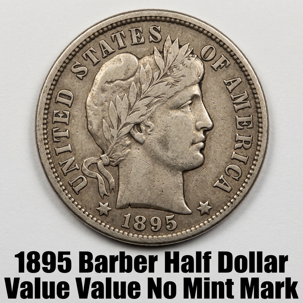 1895 Barber Half Dollar Value With No Mint Mark and What It's Worth Today
