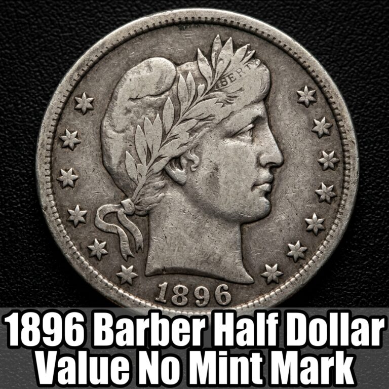 1896 Barber Half Dollar Value with No Mint Mark and What It's Worth Today