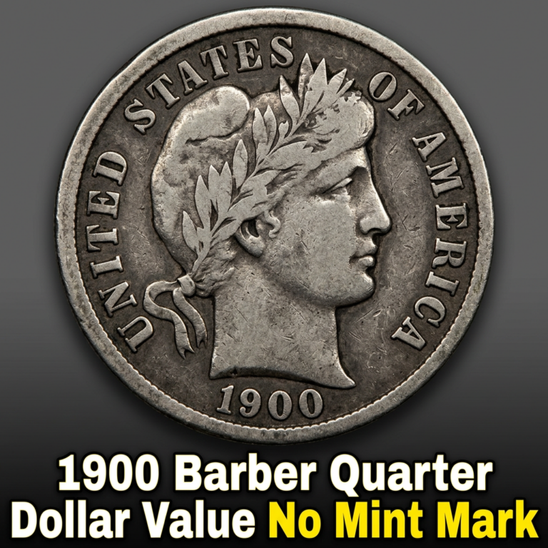 1900 Barber Quarter Dollar Value No Mint Mark What Is It Worth