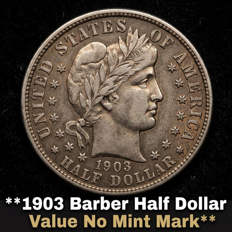 1903 Barber Half Dollar Value With No Mint Mark and What It's Worth Today