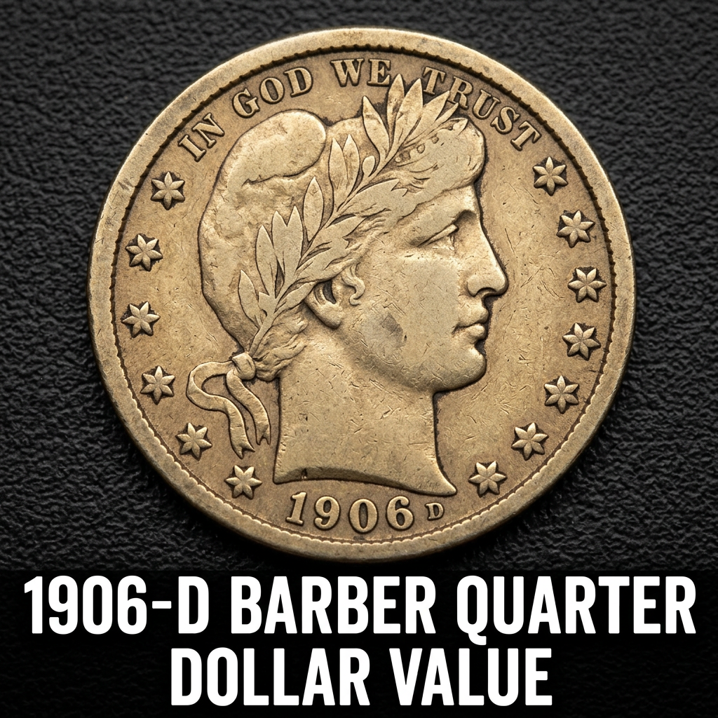 1906-D Barber Quarter Dollar Value and What Collectors Are Paying Today
