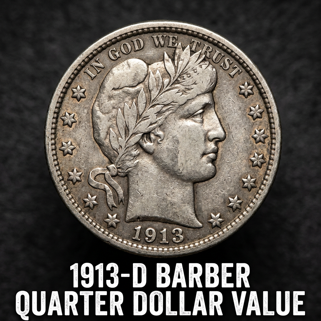 1913-D Barber Quarter Dollar Value Guide What It's Worth and Why Collectors Care