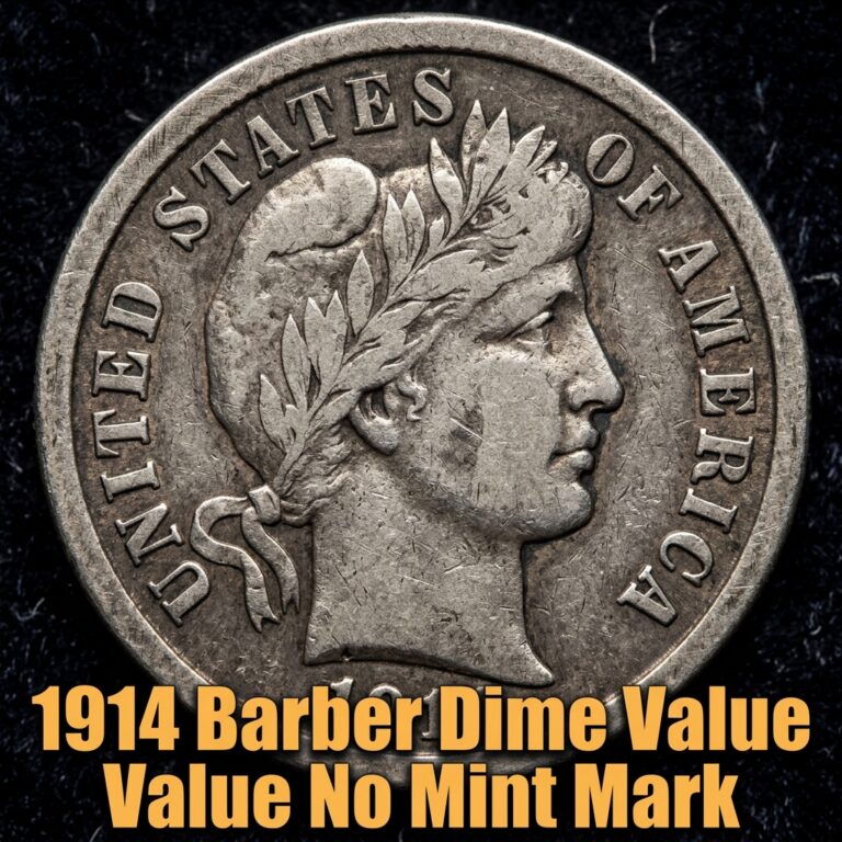 1914 Barber Dime Value No Mint Mark What It’s Worth Today