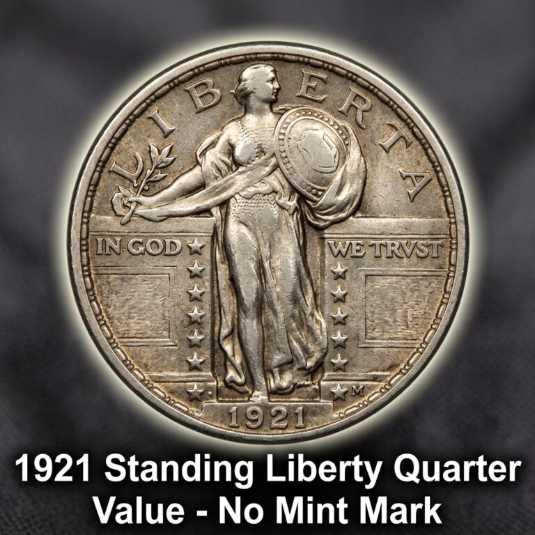 1921 Standing Liberty Quarter Value with No Mint Mark and What It’s Worth Today