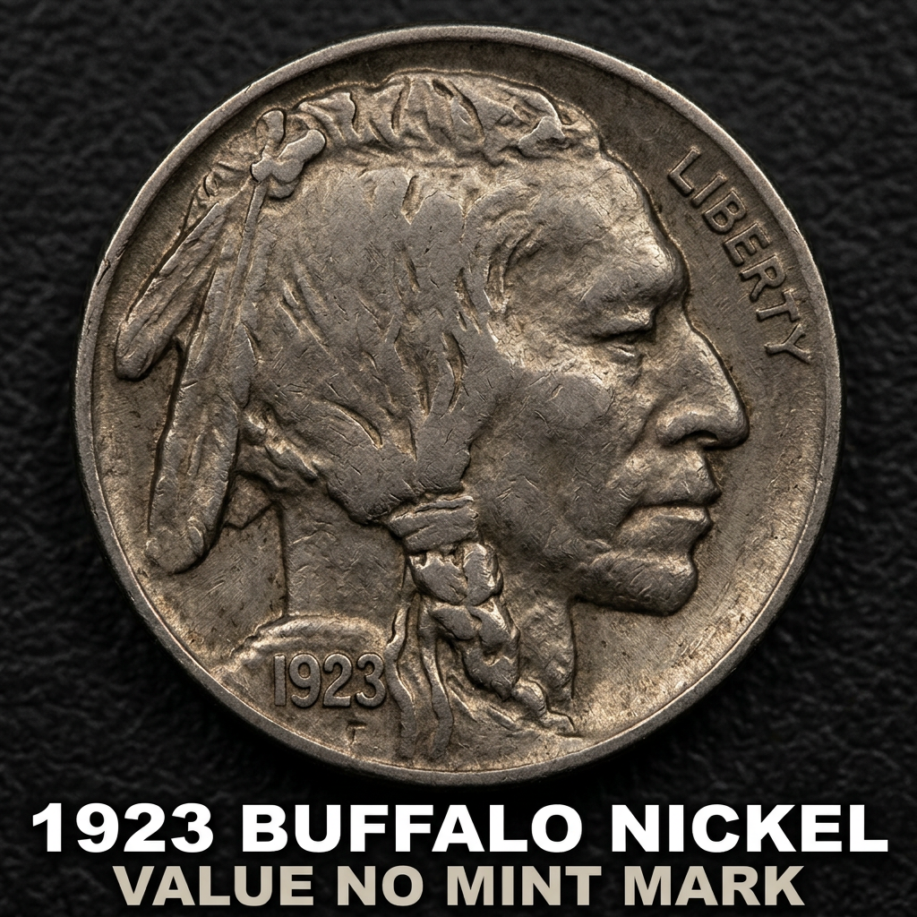 1923 Buffalo Nickel Value No Mint Mark What It's Worth and Why Collectors Care