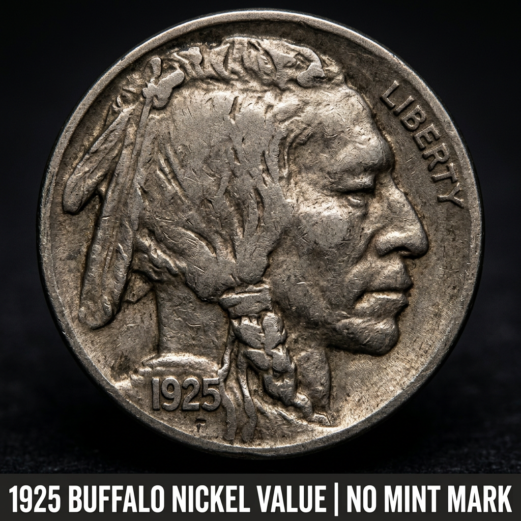 1925 Buffalo Nickel Value No Mint Mark What Is It Worth Today