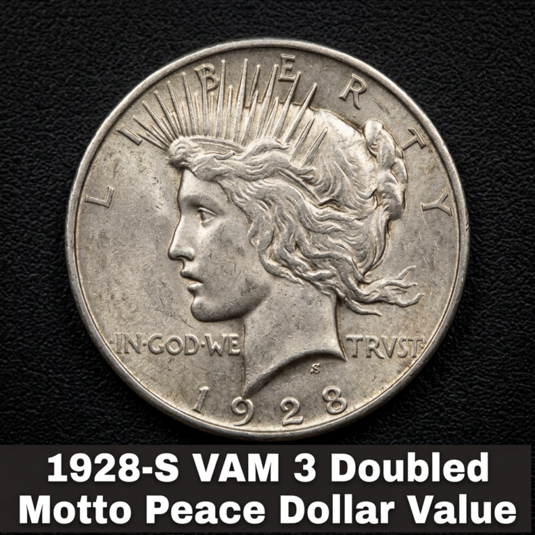 1928-S VAM 3 Doubled Motto Peace Dollar Value and What Collectors Are Paying Today