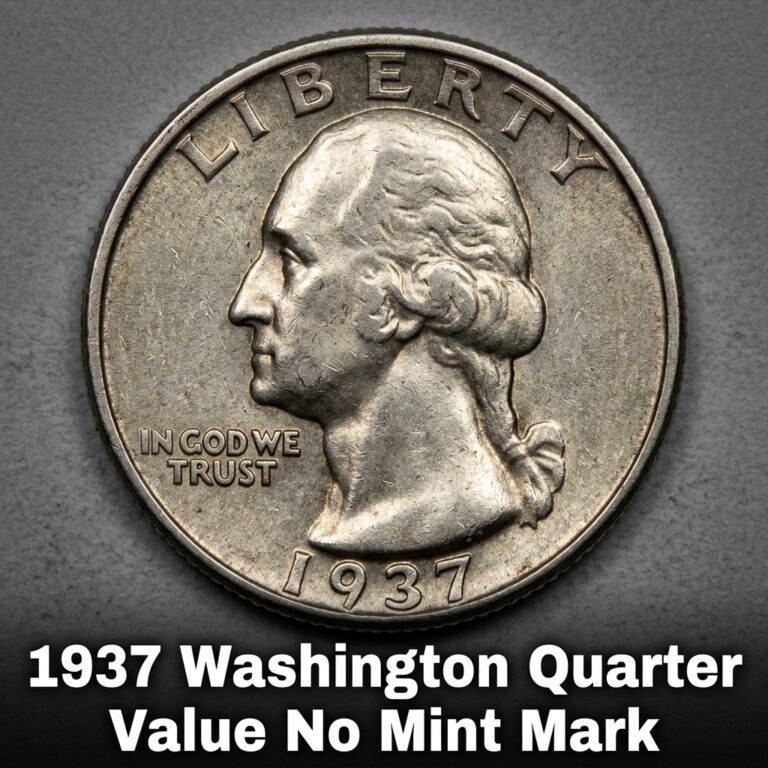 1937 Washington Quarter Value No Mint Mark What It's Worth Today