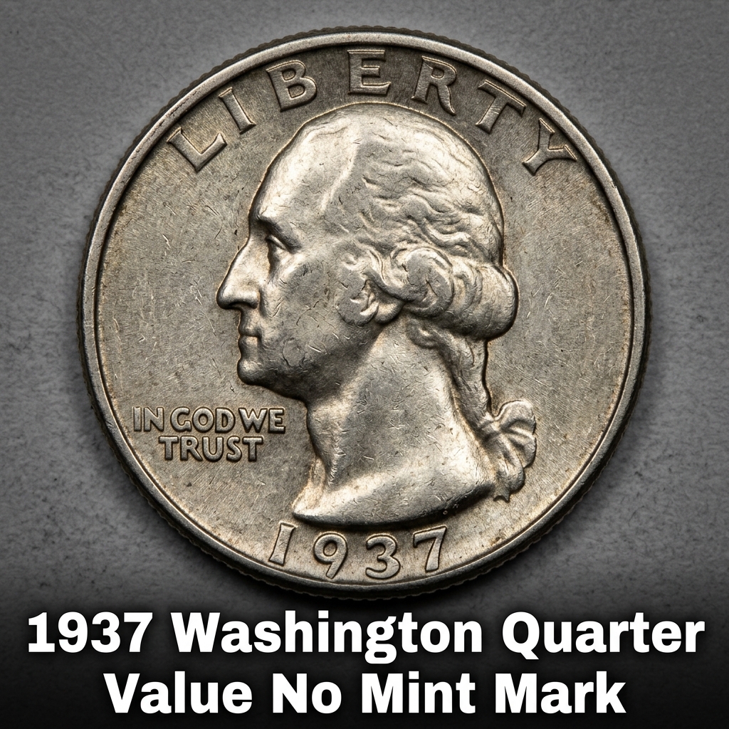 1937 Washington Quarter Value No Mint Mark What It's Worth Today