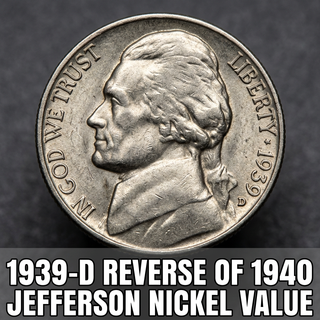 1939-D Reverse of 1940 Jefferson Nickel Value and What Collectors Are Paying Today