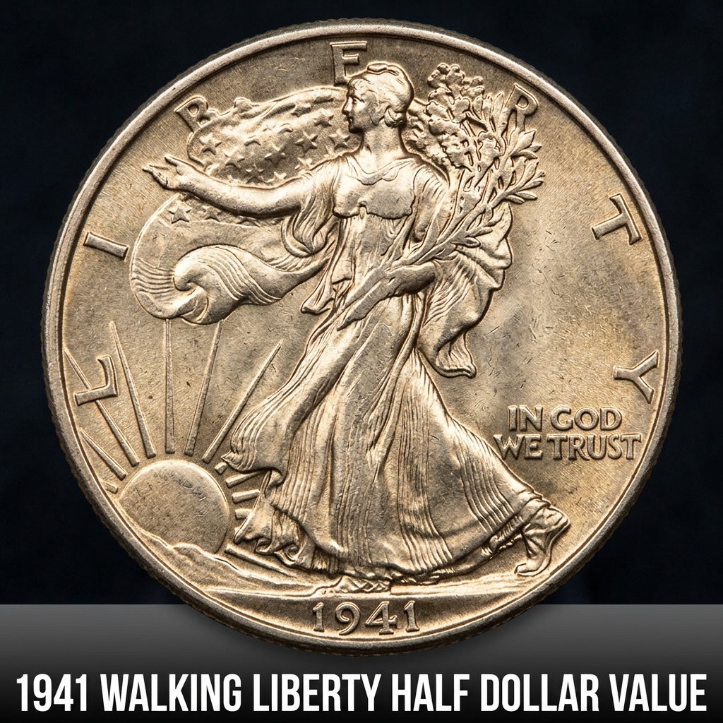 1941 Walking Liberty Half Dollar Value Guide What Is It Worth Today