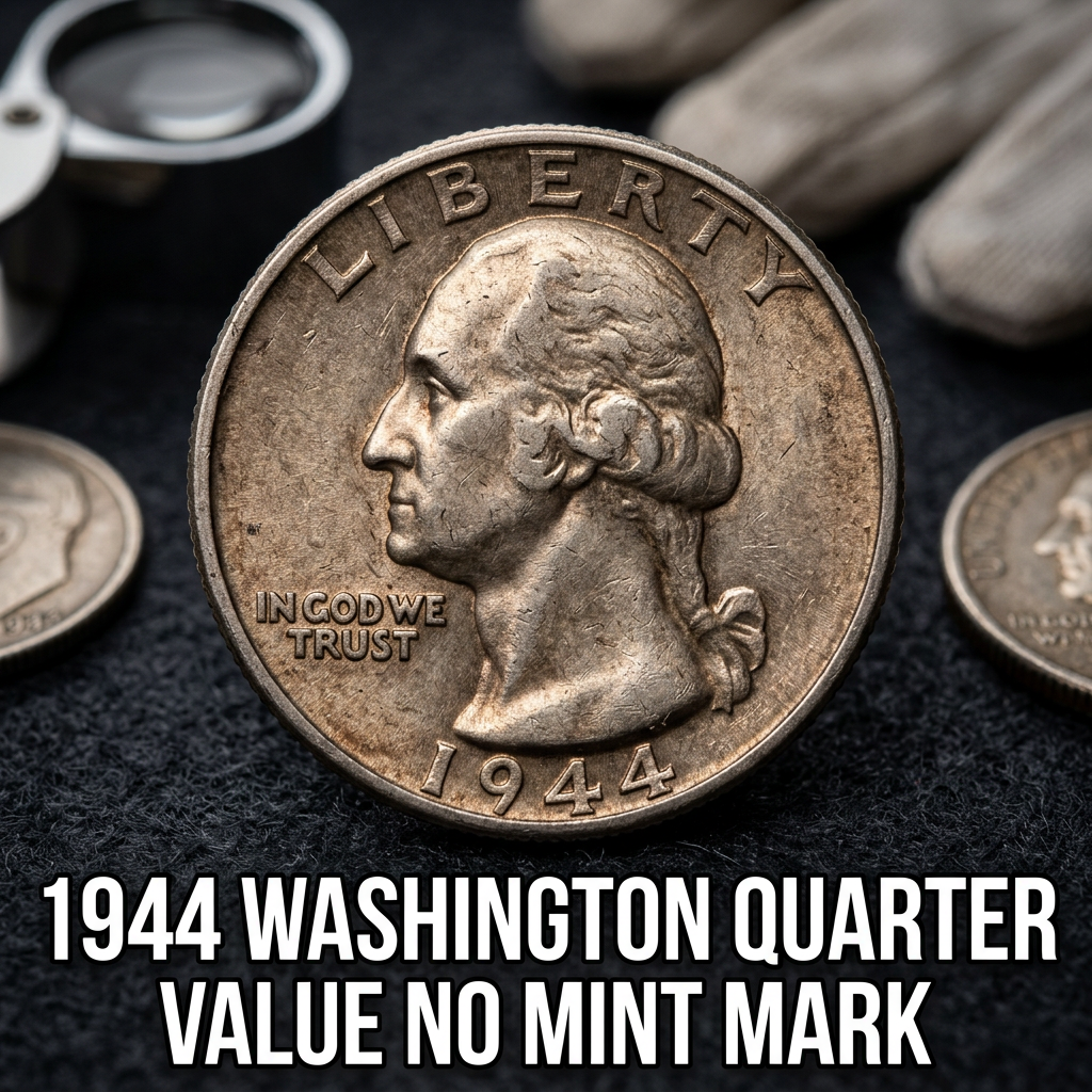 1944 Washington Quarter Value No Mint Mark What It's Worth Today