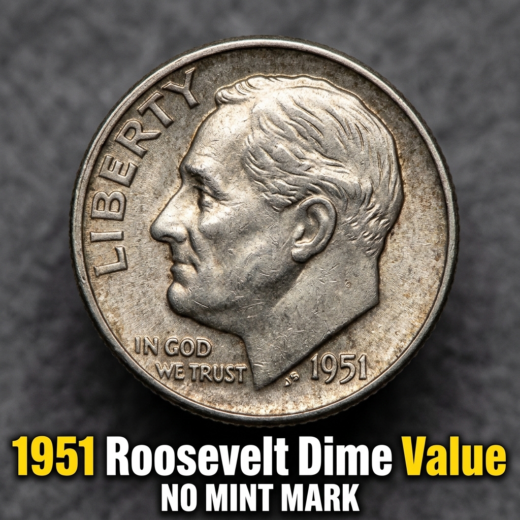 1951 Roosevelt Dime Value No Mint Mark What Is It Worth Today