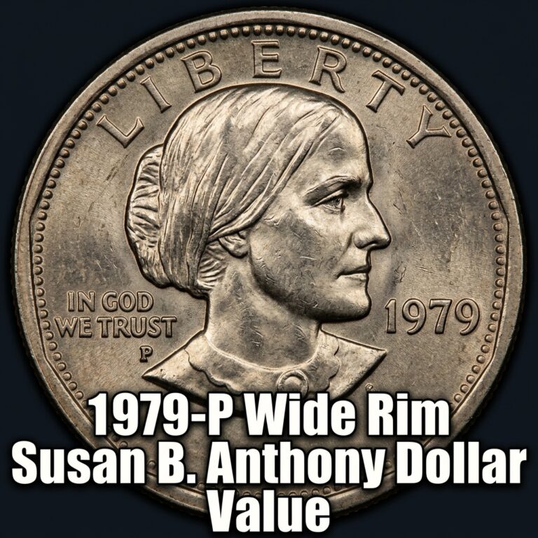1979-P Wide Rim Susan B. Anthony Dollar Value and What It’s Worth Today