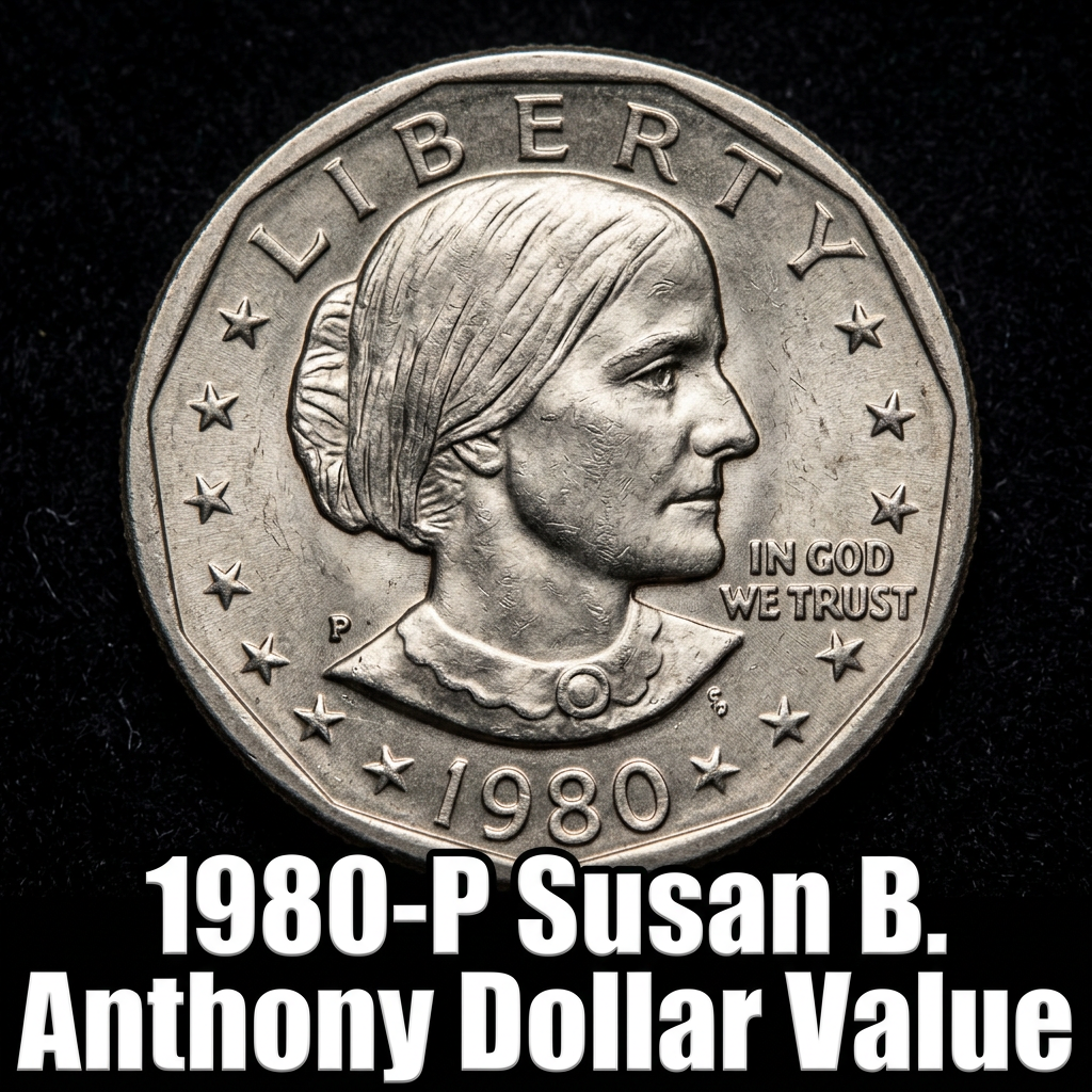 1980-P Susan B. Anthony Dollar Value and What It's Worth Today