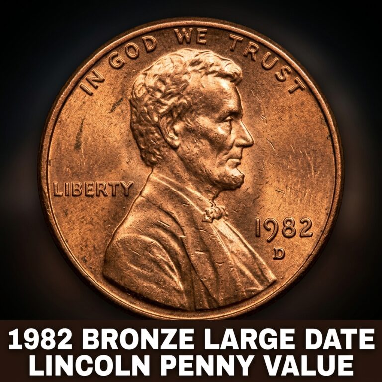 1982 Bronze Large Date Lincoln Penny Value Guide What It's Worth Today