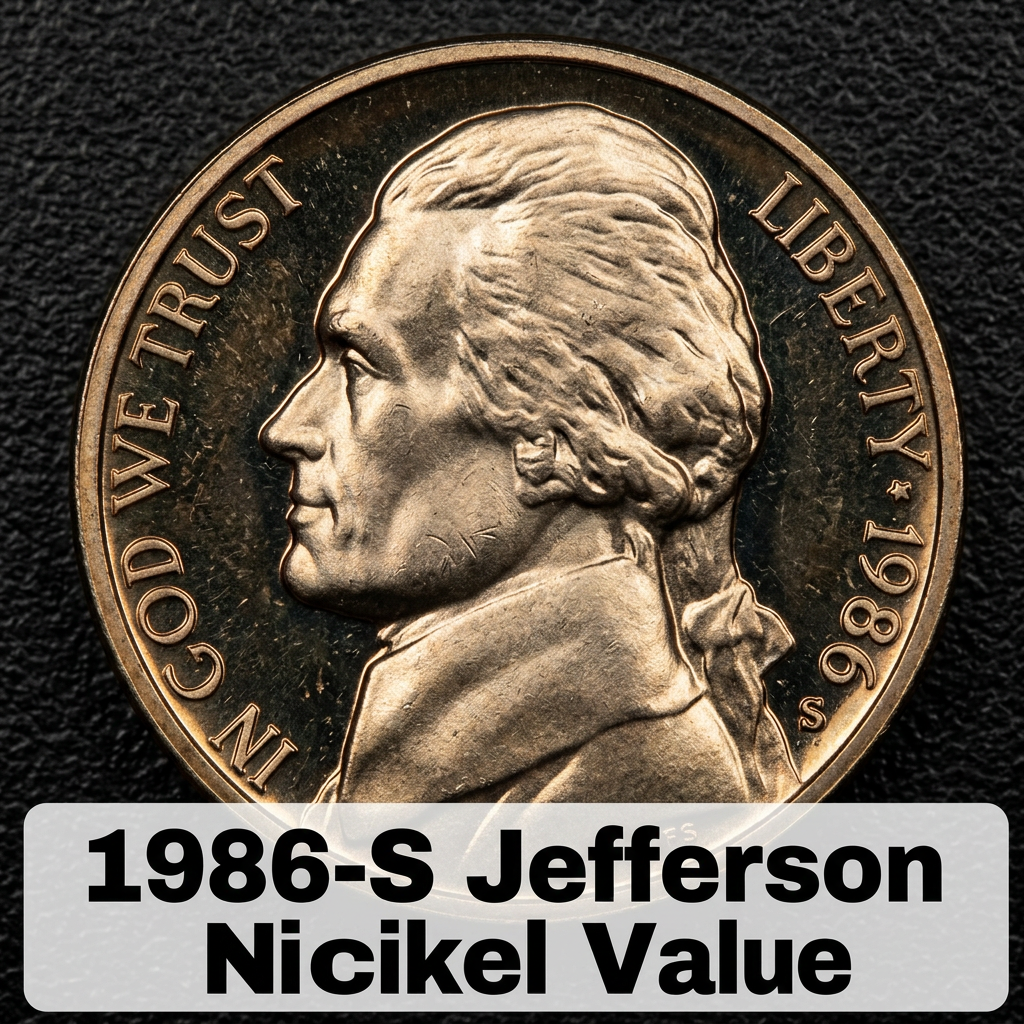 1986-S Jefferson Nickel Value What It's Worth and Why Collectors Care