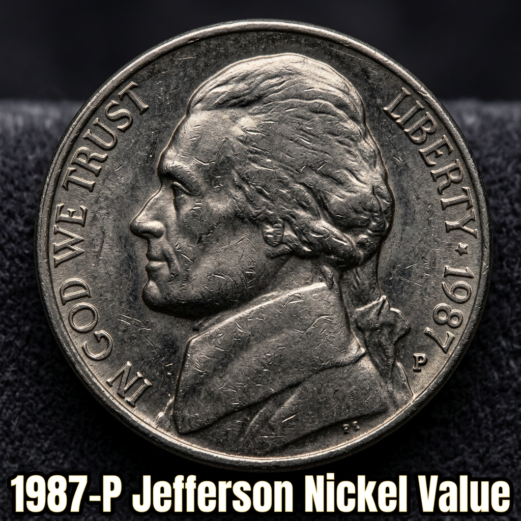 1987-P Jefferson Nickel Value Guide How Much Is It Worth Today