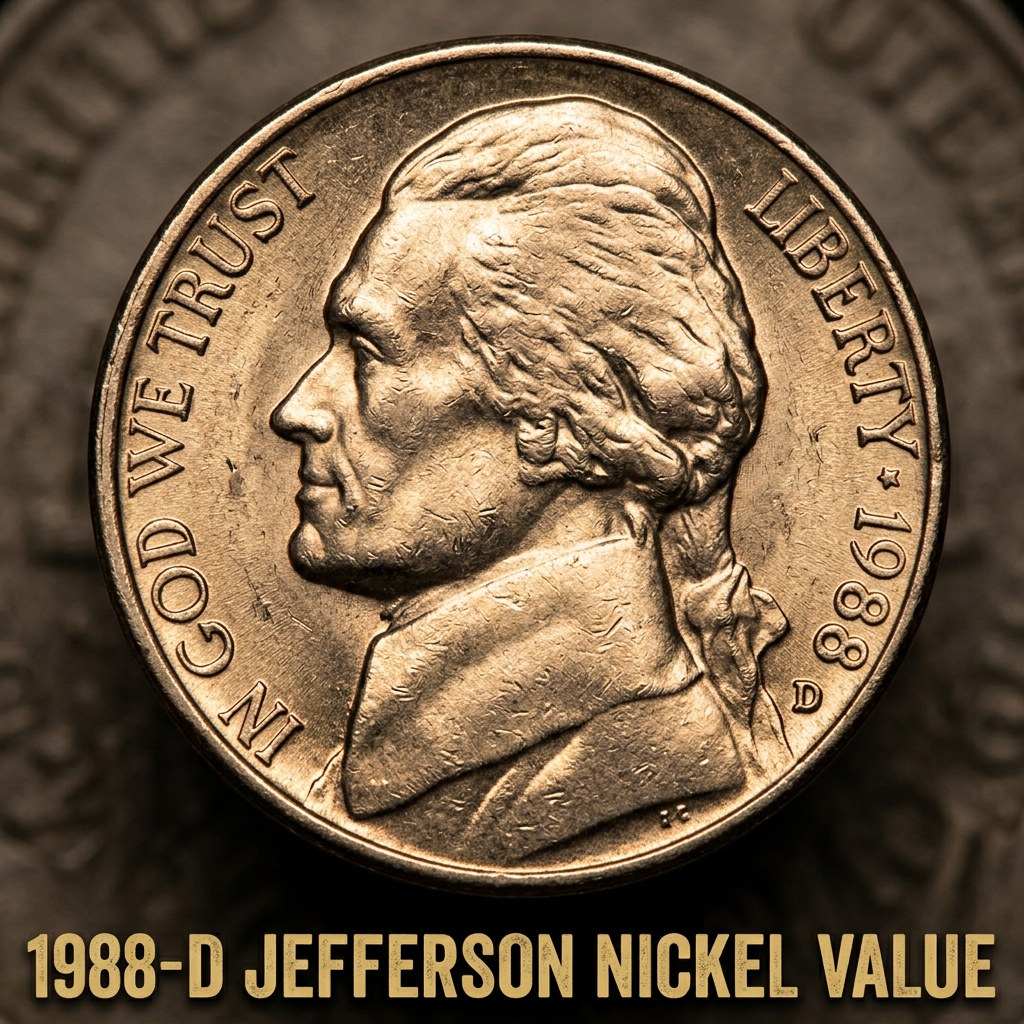 1988-D Jefferson Nickel Value and What It's Actually Worth Today