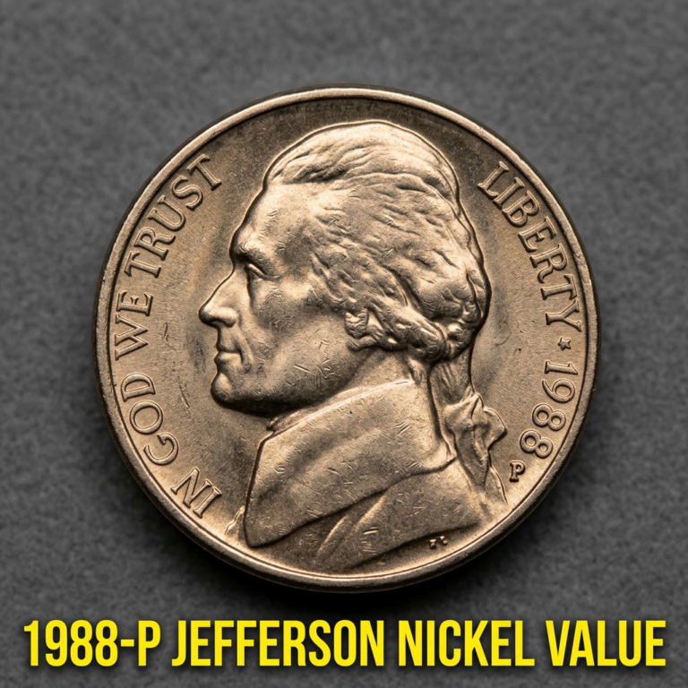 1988-P Jefferson Nickel Value and What It's Really Worth Today