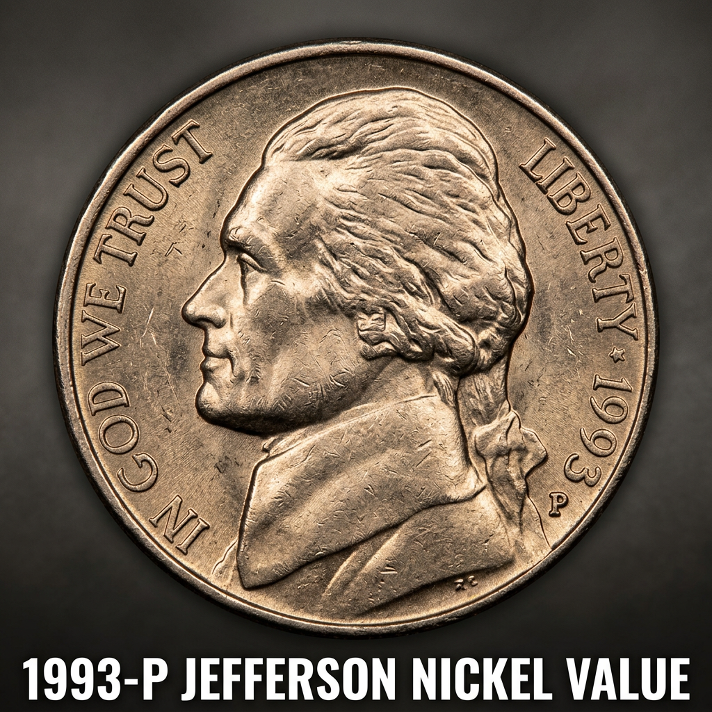 1993-P Jefferson Nickel Value What It's Really Worth Today