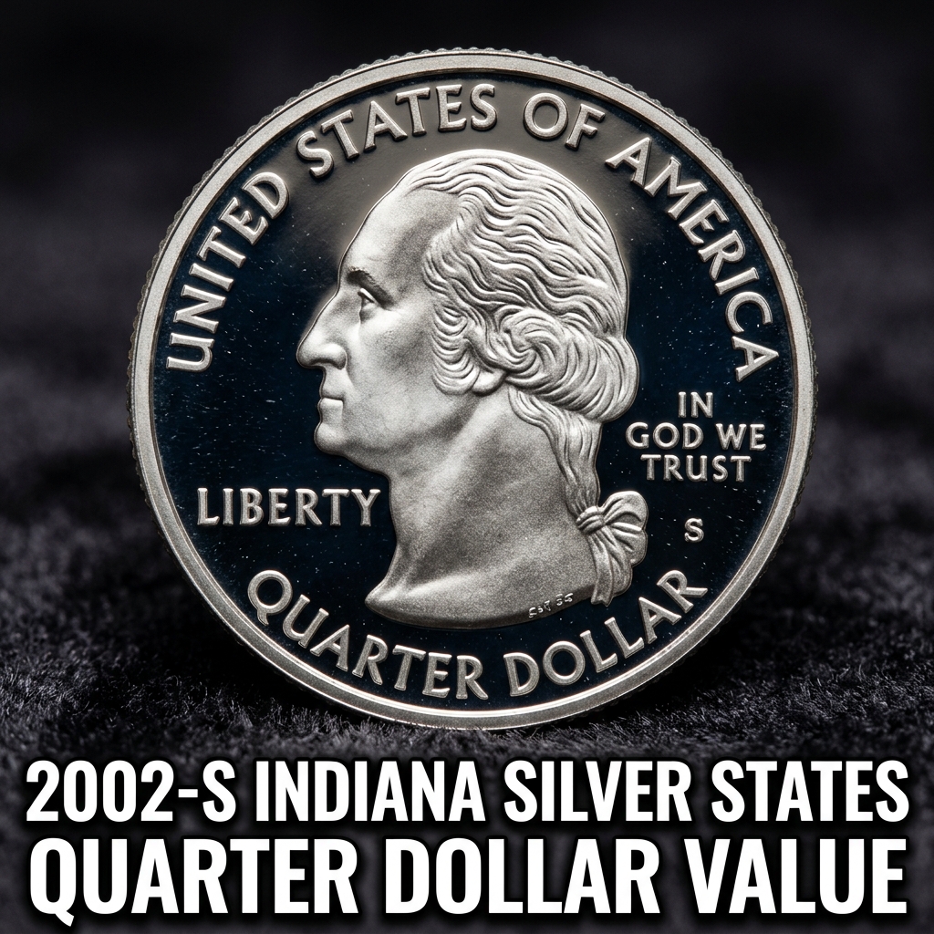 2002-S Indiana Silver State Quarter Dollar Value and What Collectors Are Paying Today