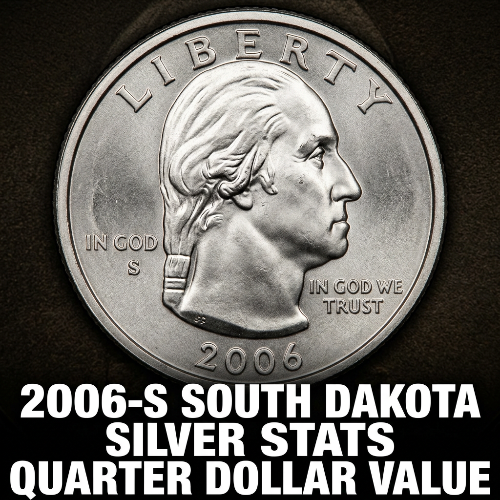 2006-S South Dakota Silver Proof Quarter Value and What It's Worth Today