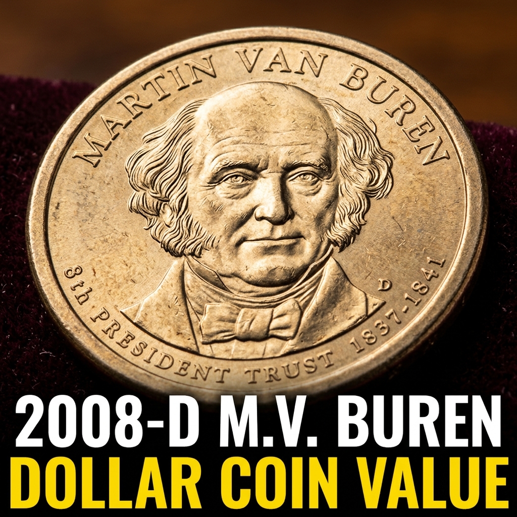 2008-D Martin Van Buren Presidential Dollar Coin Value and What Collectors Are Paying Today