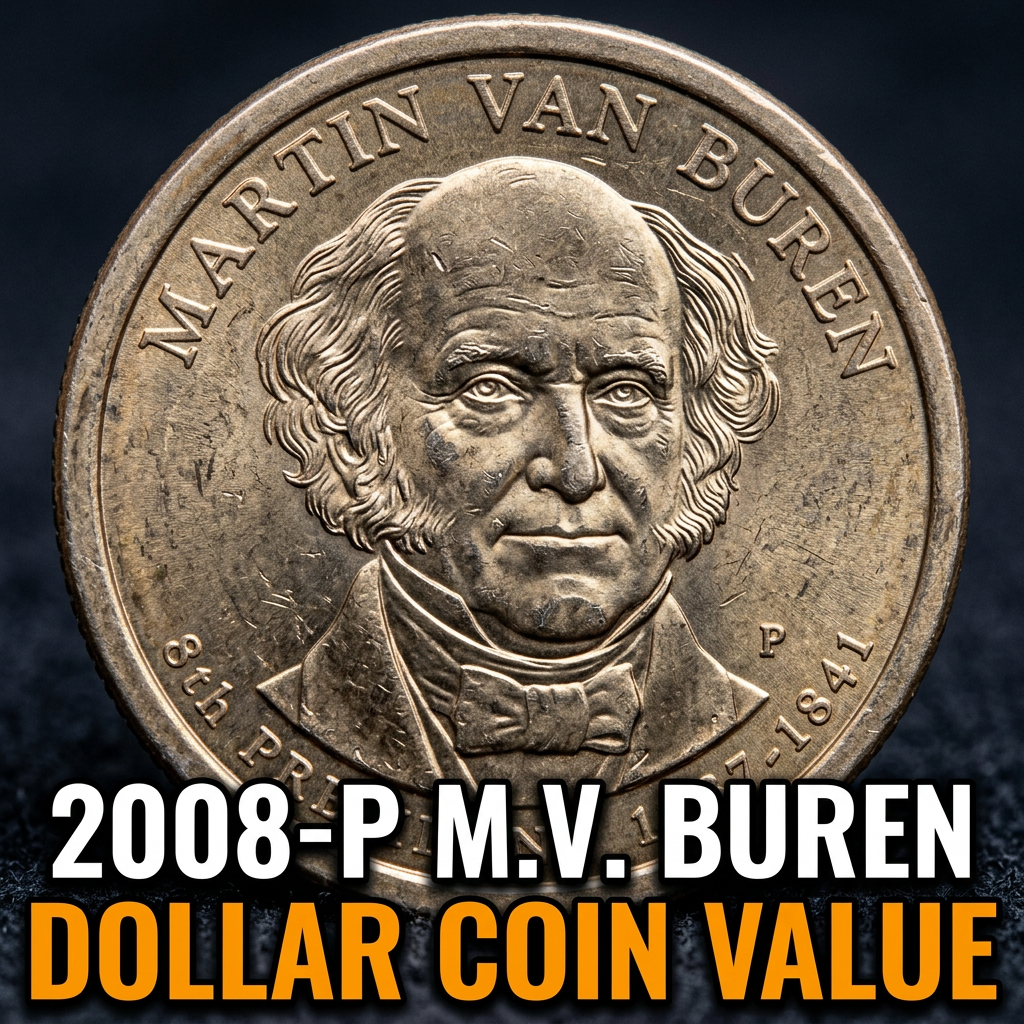 2008-P Martin Van Buren Dollar Coin Value and What It's Worth Today