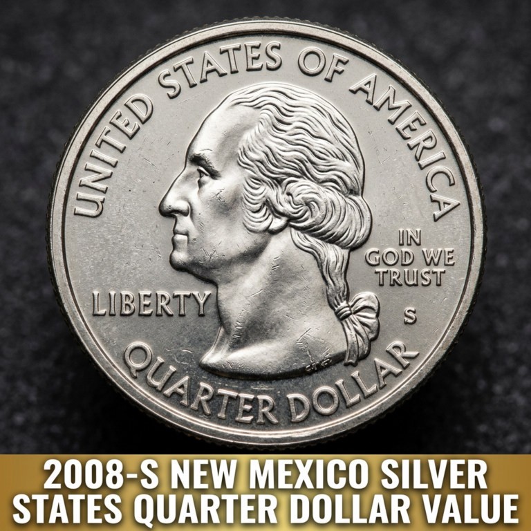 2008-S New Mexico Silver States Quarter Dollar Value and What It's Worth Today
