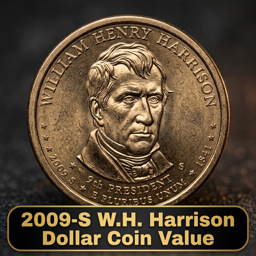 2009-S W.H. Harrison Dollar Coin Value and What Collectors Are Paying Today