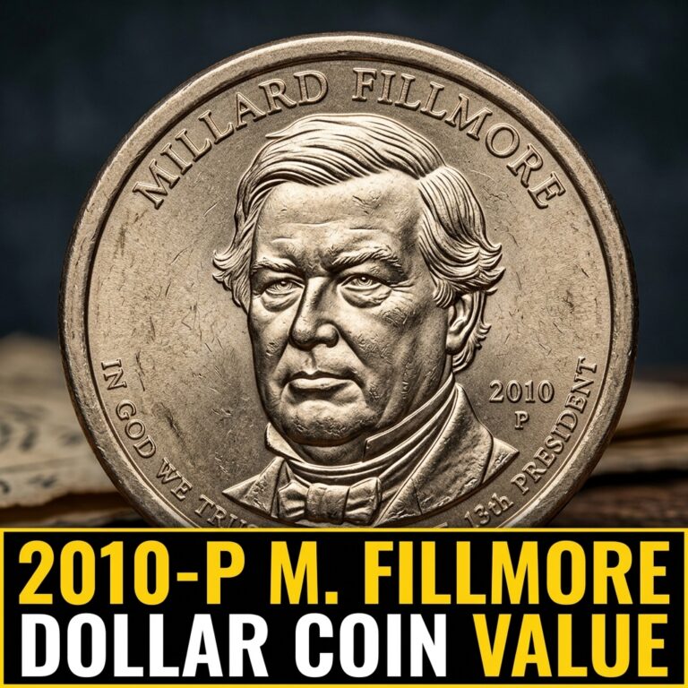 2010-P Millard Fillmore Presidential Dollar Coin Value and What It’s Worth Today