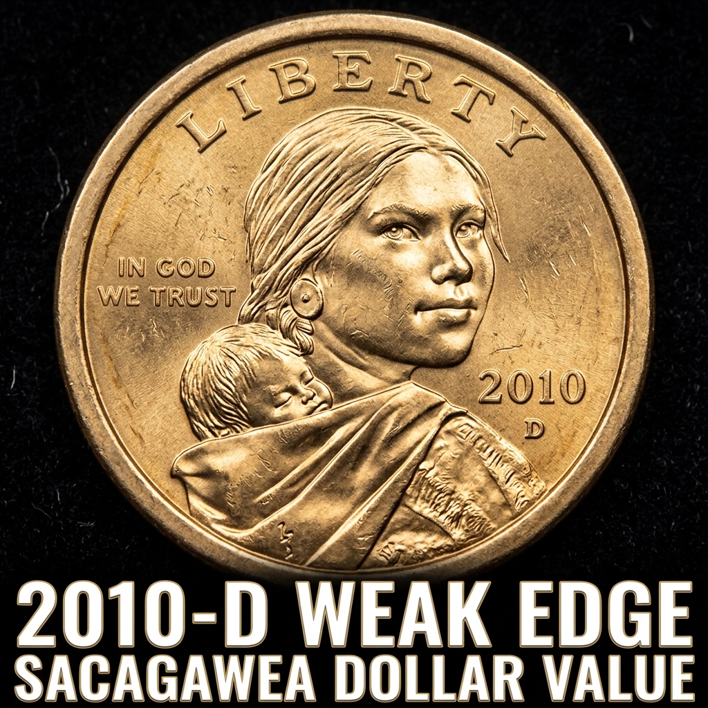 2010-D Weak Edge Lettering Sacagawea Dollar Value and What Makes It Special