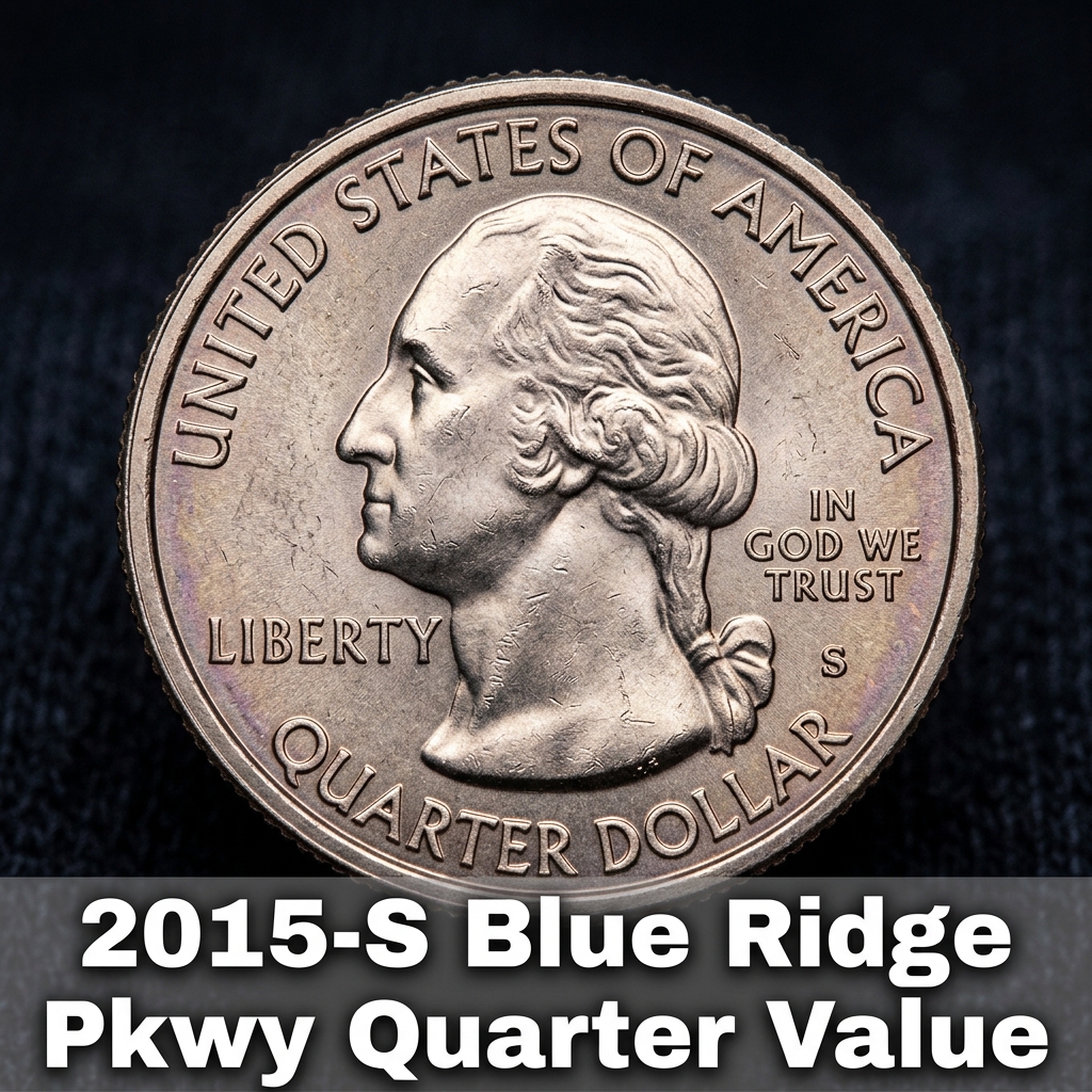 2015-S Blue Ridge Parkway Quarter Worth More Than You Think